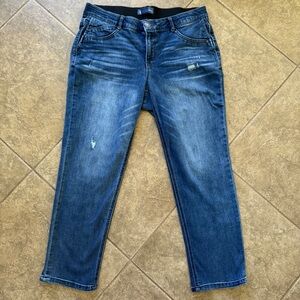 Like New - Democracy - High Rise "Ab"solution Distressed Skinny Jeans